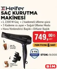 HEİFER SAÇ KURUTMA MAKİNESİ HEİFER SAÇ KURUTMA MAKİNESİ